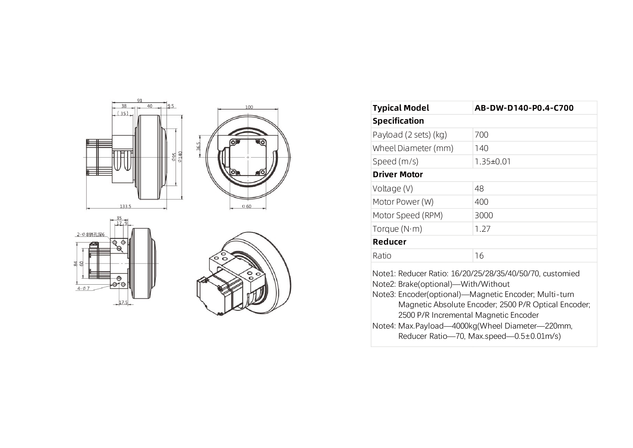 AB-DW-D140-P0.4-C700